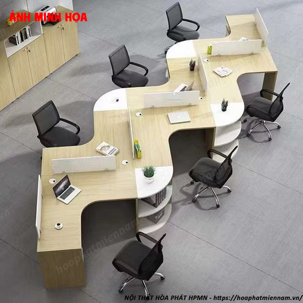 So sánh cụm bàn làm việc 6 chỗ với các loại bàn khác
