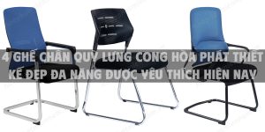 4 Ghế chân quỳ lưng cong Hòa Phát thiết kế đẹp đa năng được yêu thích hiện nay