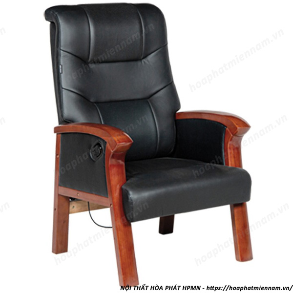 Ghế Họp Chân Gỗ Bọc Da Ngả Lưng GH20