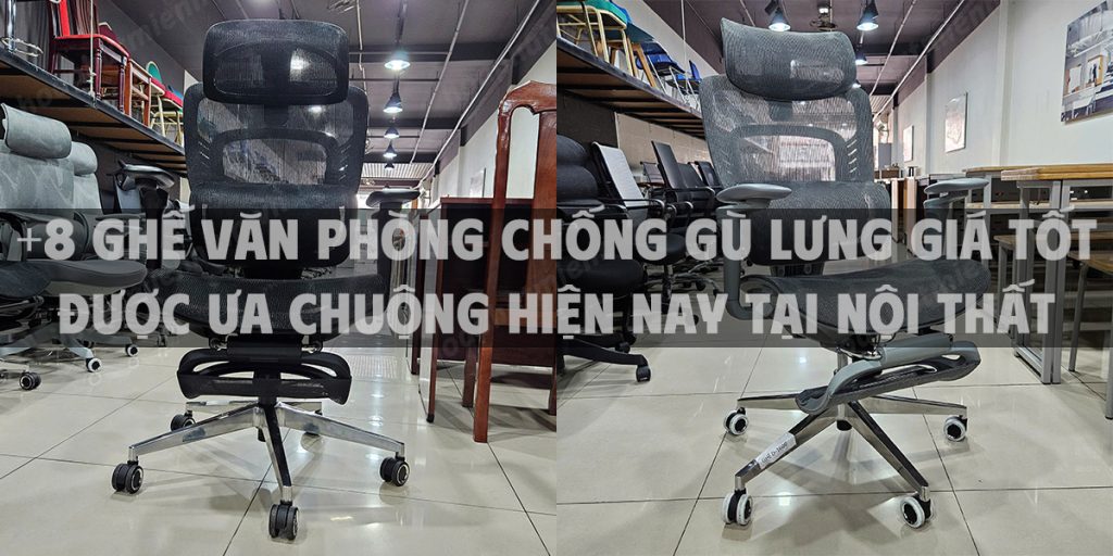+8 Ghế văn phòng chống gù lưng giá tốt được ưa chuộng hiện nay tại Nội Thất Hòa Phát TPHCM