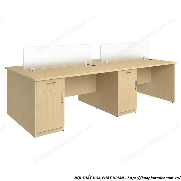Module bàn chữ nhật 4 chỗ gỗ công nghiệp ATMD01