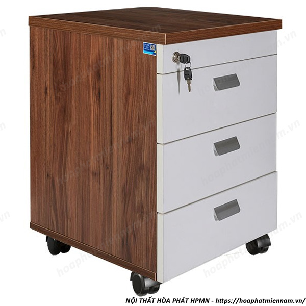Hộc 3 Ngăn Kéo Có Bánh Xe LUXM3D