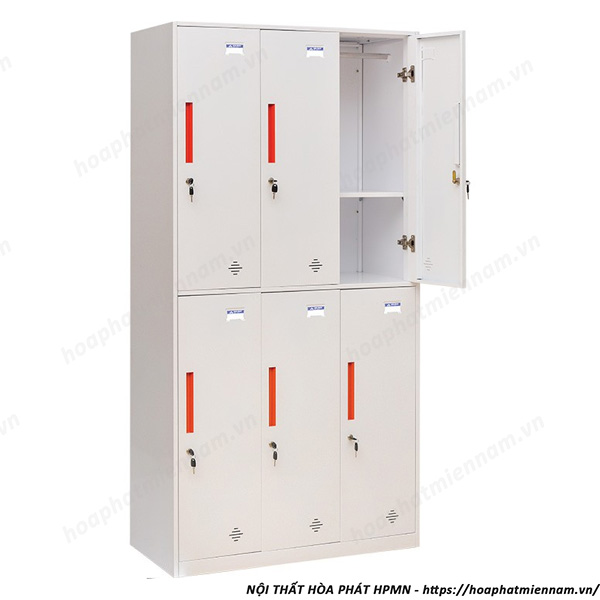 Tủ Sắt Locker 2 Tầng 6 Khoang TU982-3KD