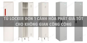 Tủ locker đơn 1 cánh Hòa Phát giá tốt cho không gian công cộng