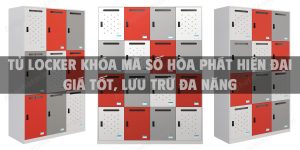 Tủ locker khóa mã số Hòa Phát hiện đại giá tốt, lưu trữ đa năng