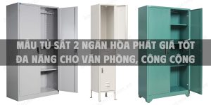 Mẫu tủ sắt 2 ngăn Hòa Phát giá tốt đa năng cho văn phòng, công cộng
