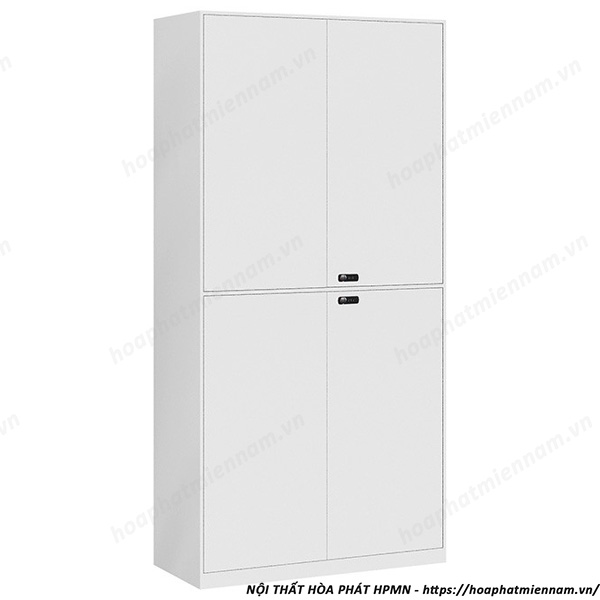 Tủ sắt 2 khoang 4 cánh mở khóa số TU09K2S