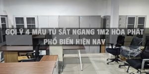 Gợi ý 4 mẫu tủ sắt ngang 1m2 Hòa Phát phổ biến hiện nay