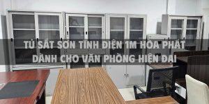 Tủ sắt sơn tĩnh điện 1m Hòa Phát dành cho văn phòng hiện đại