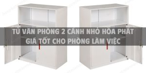 Tủ văn phòng 2 cánh nhỏ Hòa Phát giá tốt cho phòng làm việc