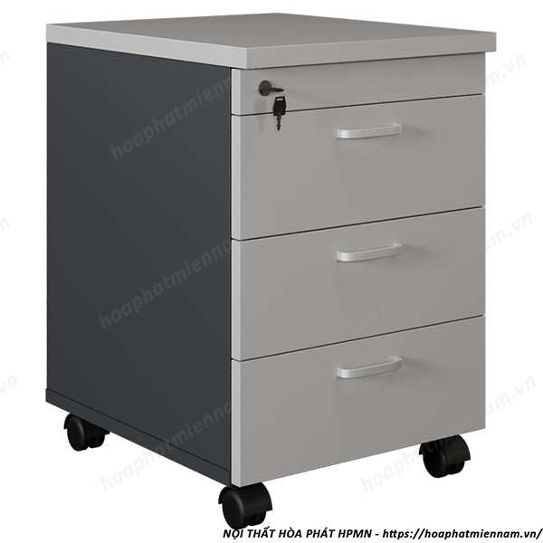 Hộc Ngăn Kéo Gỗ Công Nghiệp Có Bánh Xe HPM3D