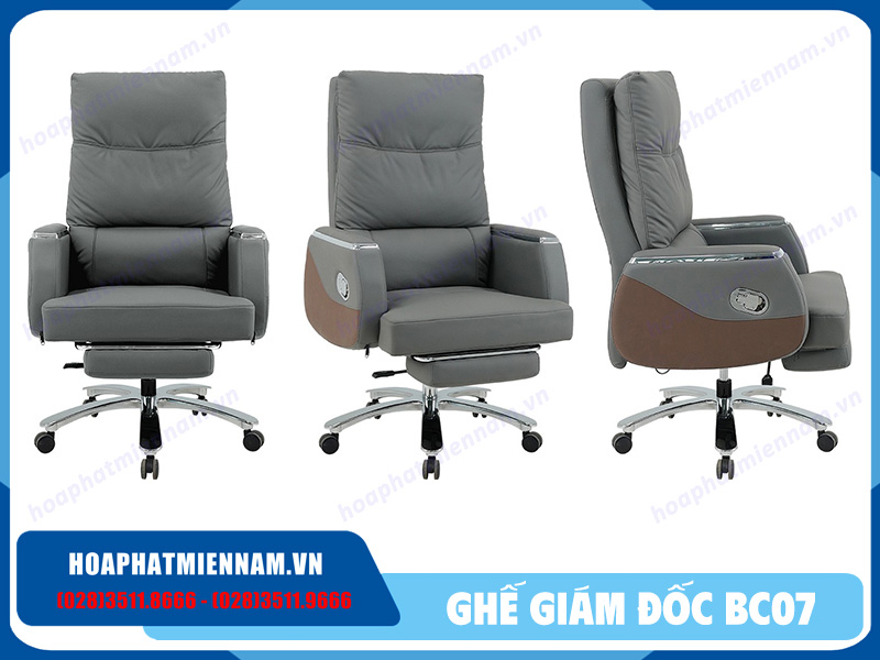 Ghế xoay lãnh đạo có gác chân BC07