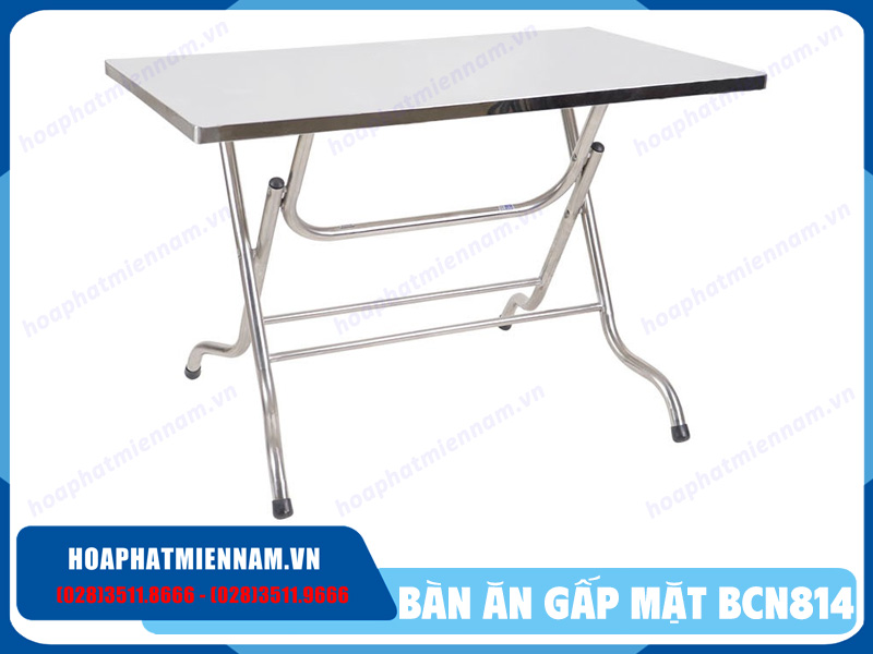 Bàn ăn gấp mặt chữ nhật BCN814
