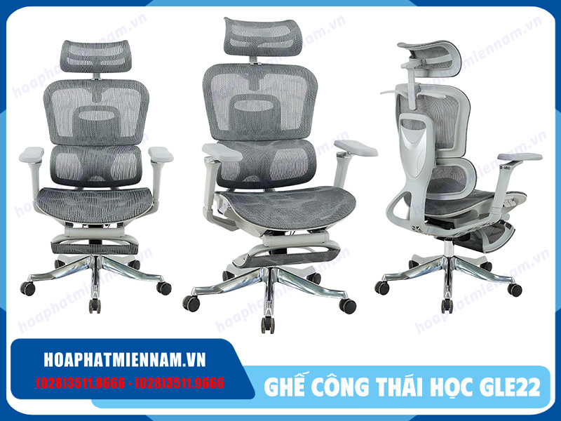 Ghế lưới ngả lưng có gác chân GLE22