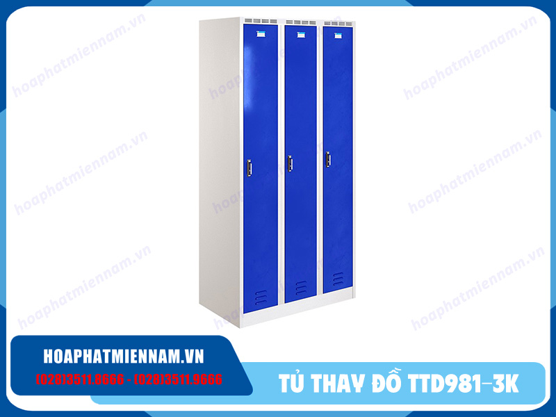 Tủ locker sắt 3 cánh TTD981-3K
