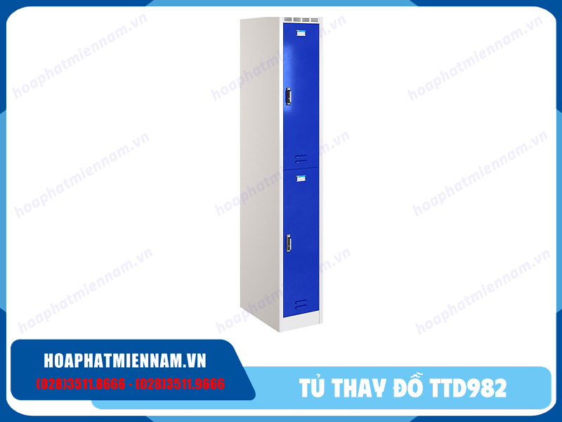 Tủ locker sắt 2 cánh nhỏ gọn TTD982