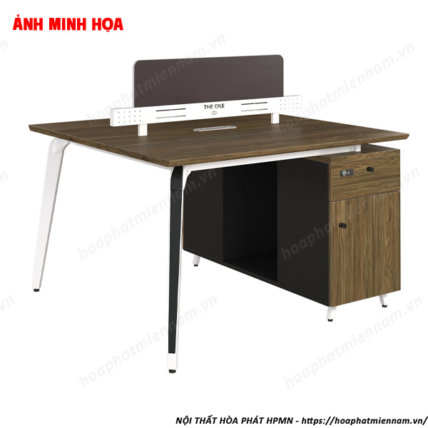 Bàn làm việc có vách ngăn mặt bàn cao cấp STMD03-2C16