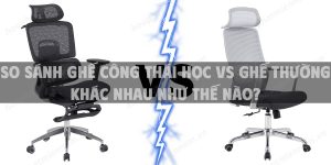So sánh ghế công thái học vs ghế thường khác nhau như thế nào?