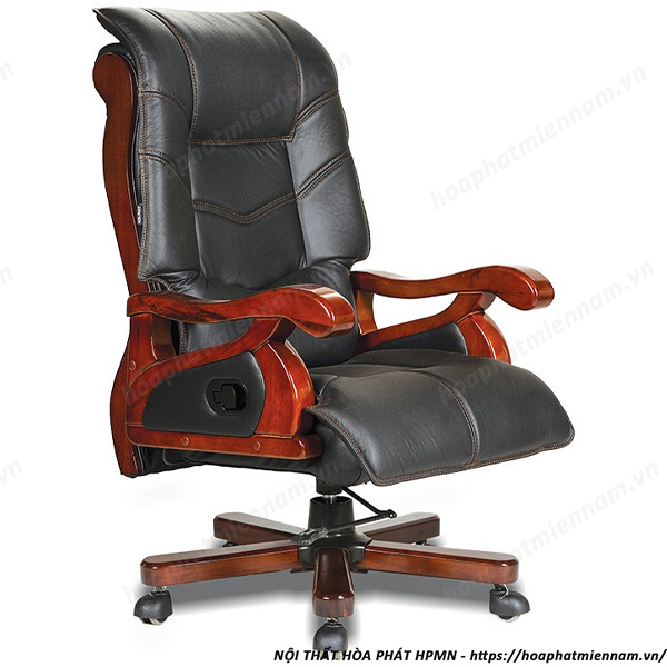 Ghế Xoay Giám Đốc Hòa Phát Khung Gỗ Cao Cấp TQ16