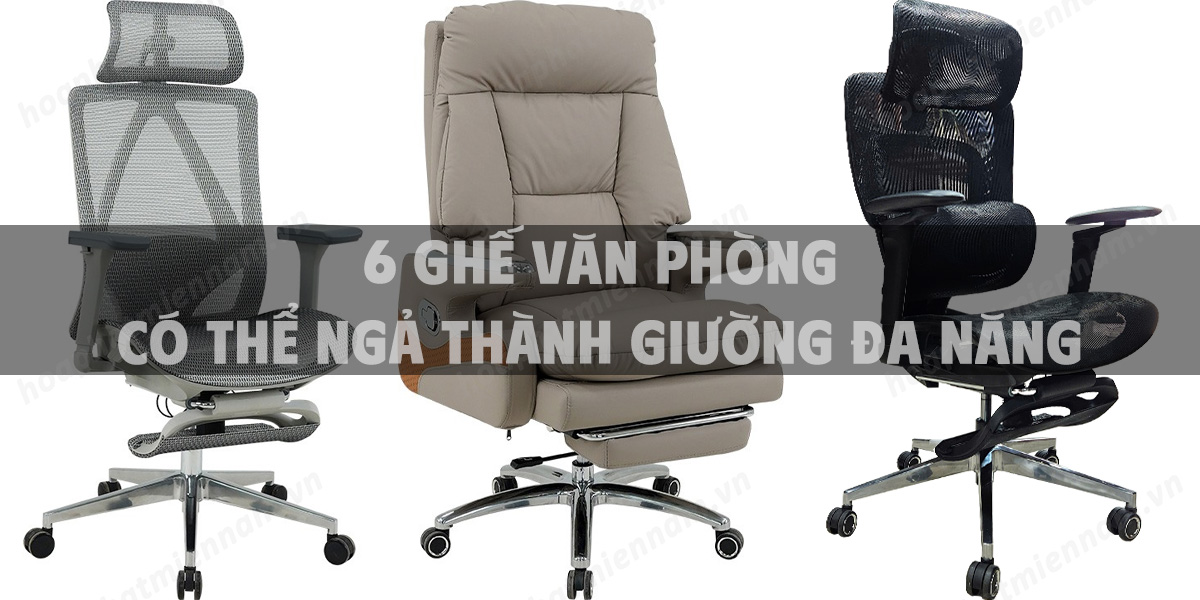 6 Ghế văn phòng có thể ngả thành giường đa năng cho góc làm việc thông minh