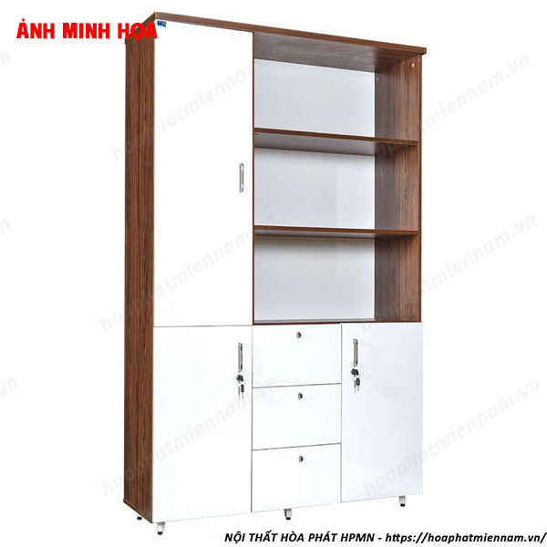 Tủ Văn Phòng Đẹp 3 Buồng Hiện Đại LUX1960-3B2