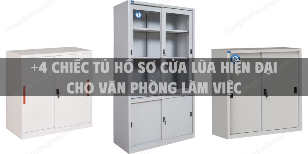 +4 chiếc tủ hồ sơ cửa lùa hiện đại cho văn phòng làm việc