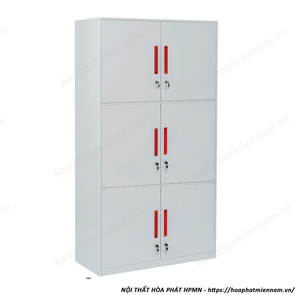 Tủ Sắt Văn Phòng 3 Tầng 6 Cánh TU09K6D