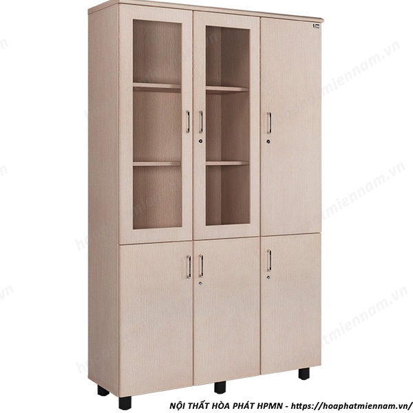 Tủ Laminate Hòa Phát 3 buồng 6 cánh NT1960-3BKN