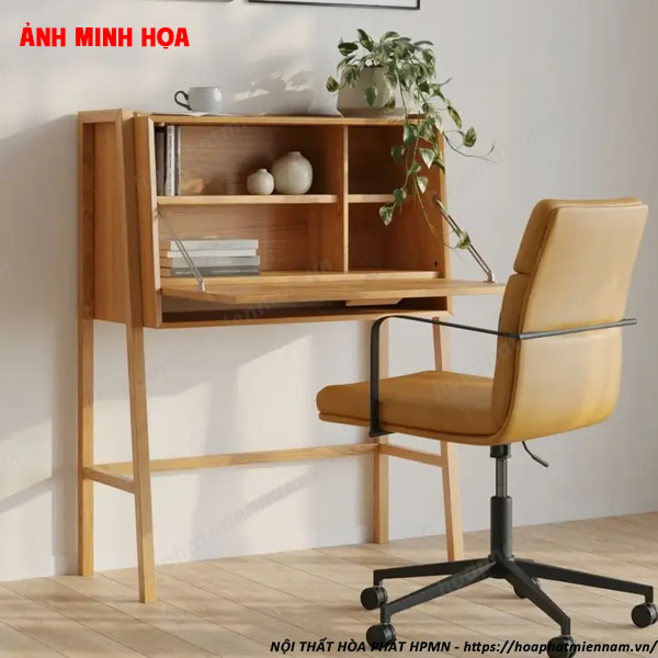 Các Loại Bàn Làm Việc Có Giá Sách Mini Phổ Biến