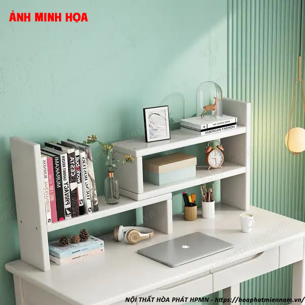 Mẹo Trang Trí Góc Làm Việc Với Bàn Làm Việc Có Giá Sách Mini