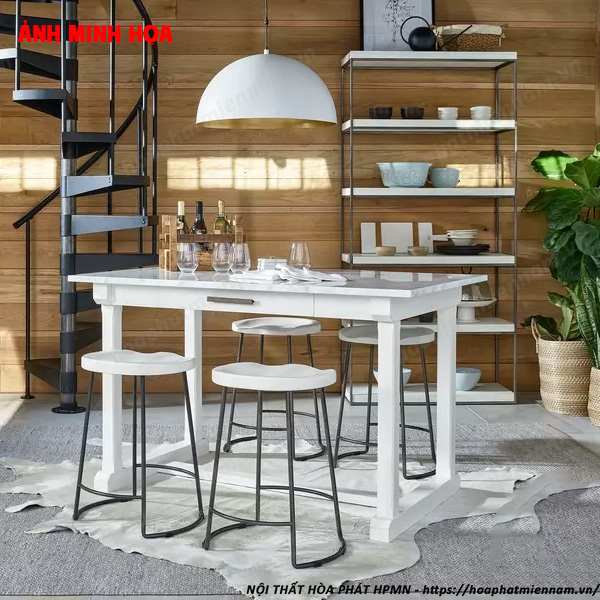 Gợi Ý Thiết Kế Bàn Làm Việc Kiêm Bàn Ăn Sáng Tạo