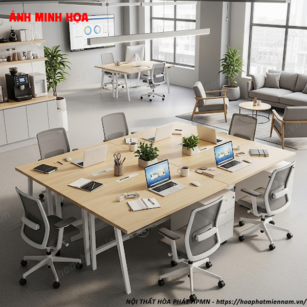 Lợi Ích Của Bàn Làm Việc Nhóm Cho Co-Working Space