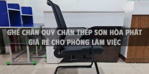 Ghế chân quỳ chân thép sơn Hòa Phát giá rẻ cho phòng làm việc