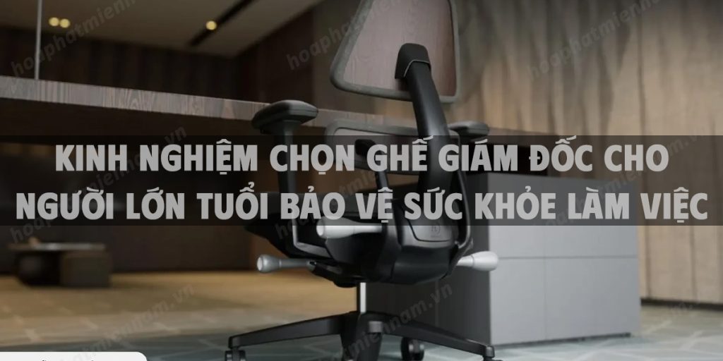 Kinh nghiệm chọn ghế giám đốc cho người lớn tuổi bảo vệ sức khỏe làm việc