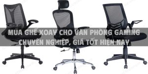 Mẫu ghế xoay tay gập đa năng giá tốt cho văn phòng hiện đại
