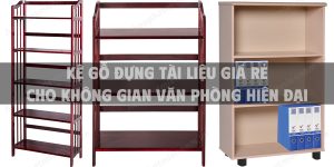 Kệ gỗ đựng tài liệu giá rẻ cho không gian văn phòng hiện đại