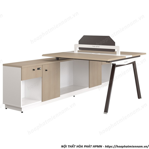 Cụm Bàn Làm Việc 2 Chỗ Có Tủ NTVMD02-2C17