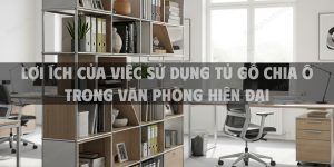Lợi ích của việc sử dụng tủ gỗ chia ô trong văn phòng hiện đại