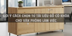 Gợi ý cách chọn tủ tài liệu gỗ có khóa cho văn phòng làm việc
