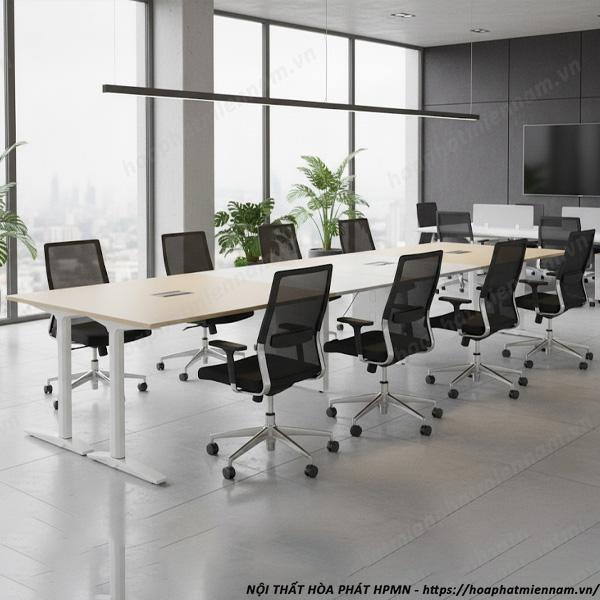 Bàn Họp Chân Sắt Hiện Đại UNH3012CS3
