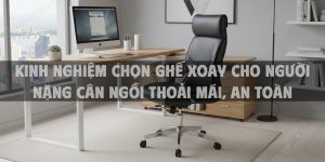 Kinh nghiệm chọn ghế xoay cho người nặng cân ngồi thoải mái, an toàn