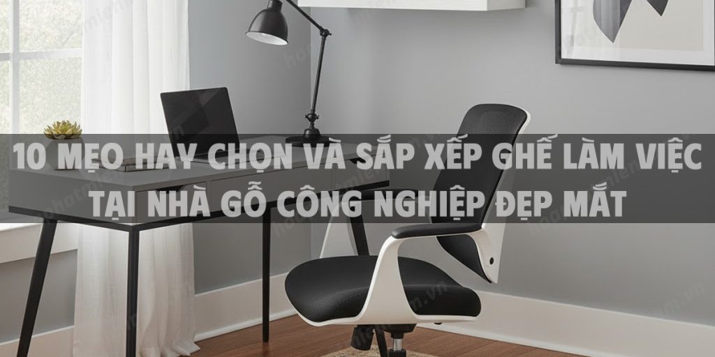10 Mẹo Hay Chọn Và Sắp Xếp Ghế Làm Việc Tại Nhà Gỗ Công Nghiệp Đẹp Mắt 2025