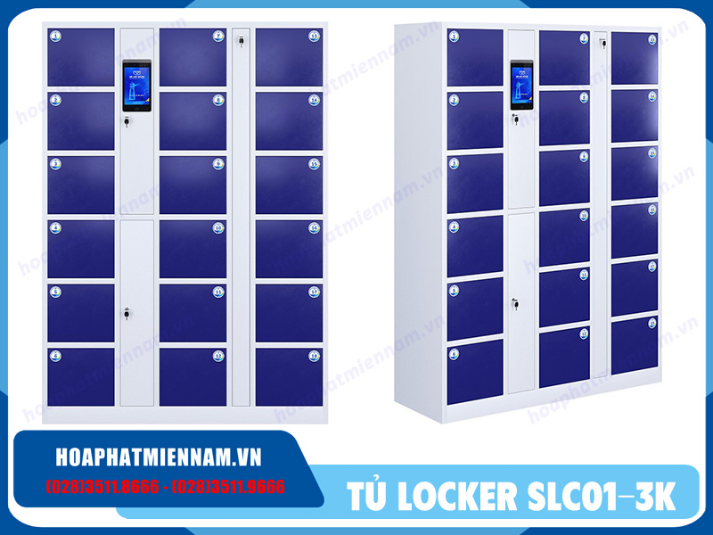 Tủ locker khóa face ID SLC01-3K