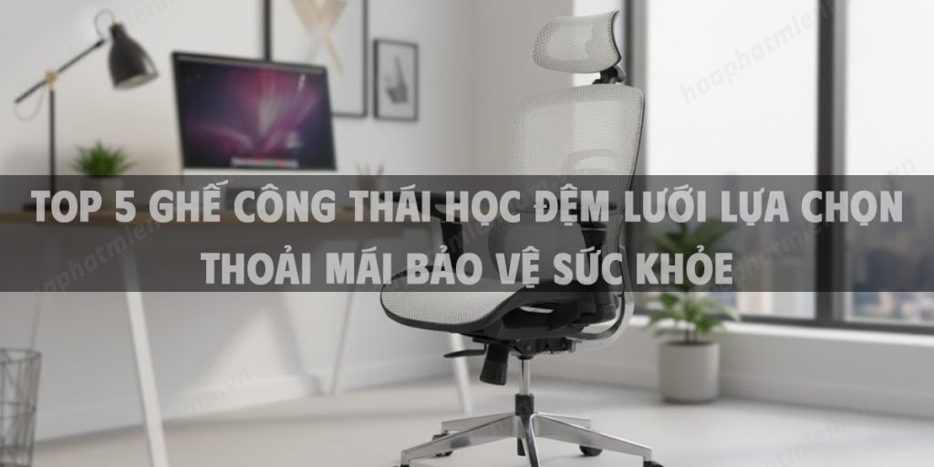 Top 5 Ghế Công Thái Học Đệm Lưới Lựa Chọn Thoải Mái Bảo Vệ Sức Khỏe