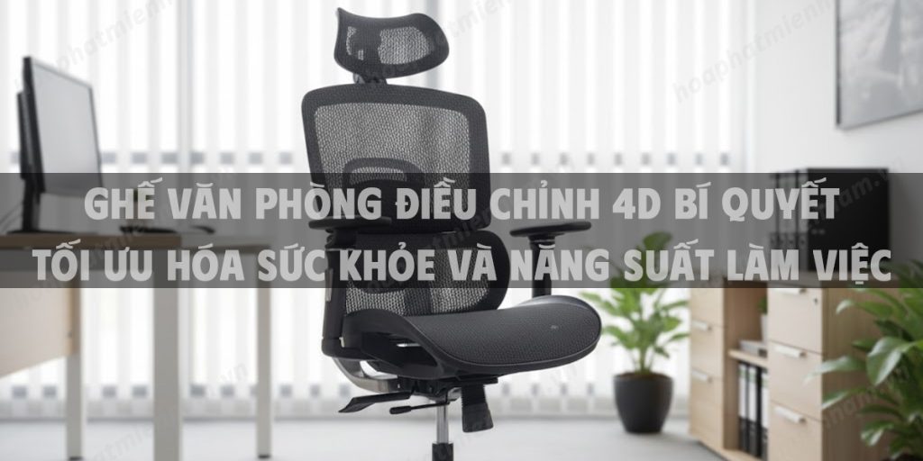 Ghế Văn Phòng Điều Chỉnh 4D Bí Quyết Tối Ưu Hóa Sức Khỏe Và Năng Suất Làm Việc