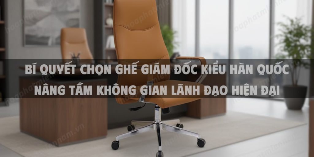 Bí Quyết Chọn Ghế Giám Đốc Kiểu Hàn Quốc Nâng Tầm Không Gian Lãnh Đạo Hiện Đại