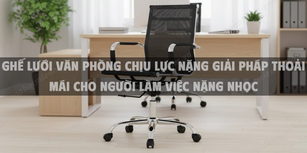 Ghế Lưới Văn Phòng Chịu Lực Nặng Giải Pháp Thoải Mái Cho Người Làm Việc Nặng Nhọc