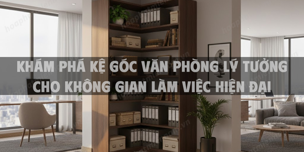 Khám Phá Kệ Góc Văn Phòng Lý Tưởng Cho Không Gian Làm Việc Hiện Đại