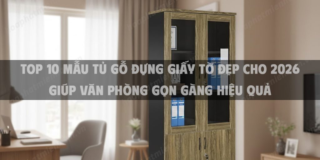 Top 10 Mẫu Tủ Gỗ Đựng Giấy Tờ Đẹp Cho 2026 Giúp Văn Phòng Gọn Gàng Hiệu Quả