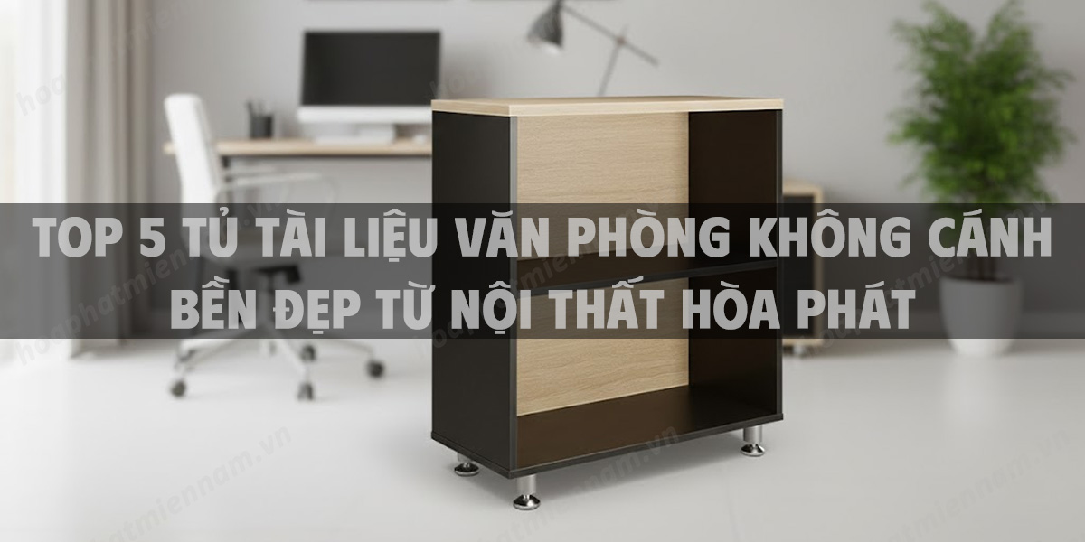 Top 5 Tủ Tài Liệu Văn Phòng Không Cánh Bền Đẹp Từ Nội Thất Hòa Phát
